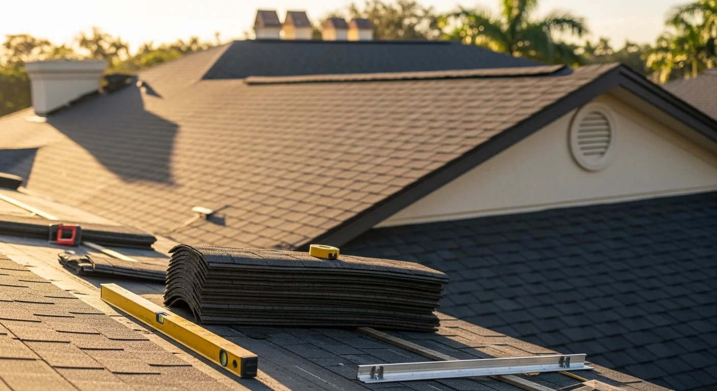 General contractor reviewing property inspection checklist on residential home