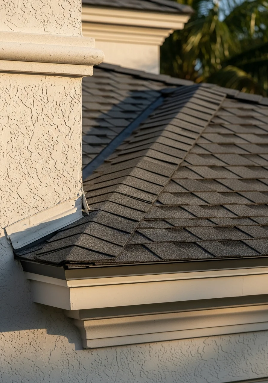 Close-up of a Broward County property exterior with quality construction details and local design elements.