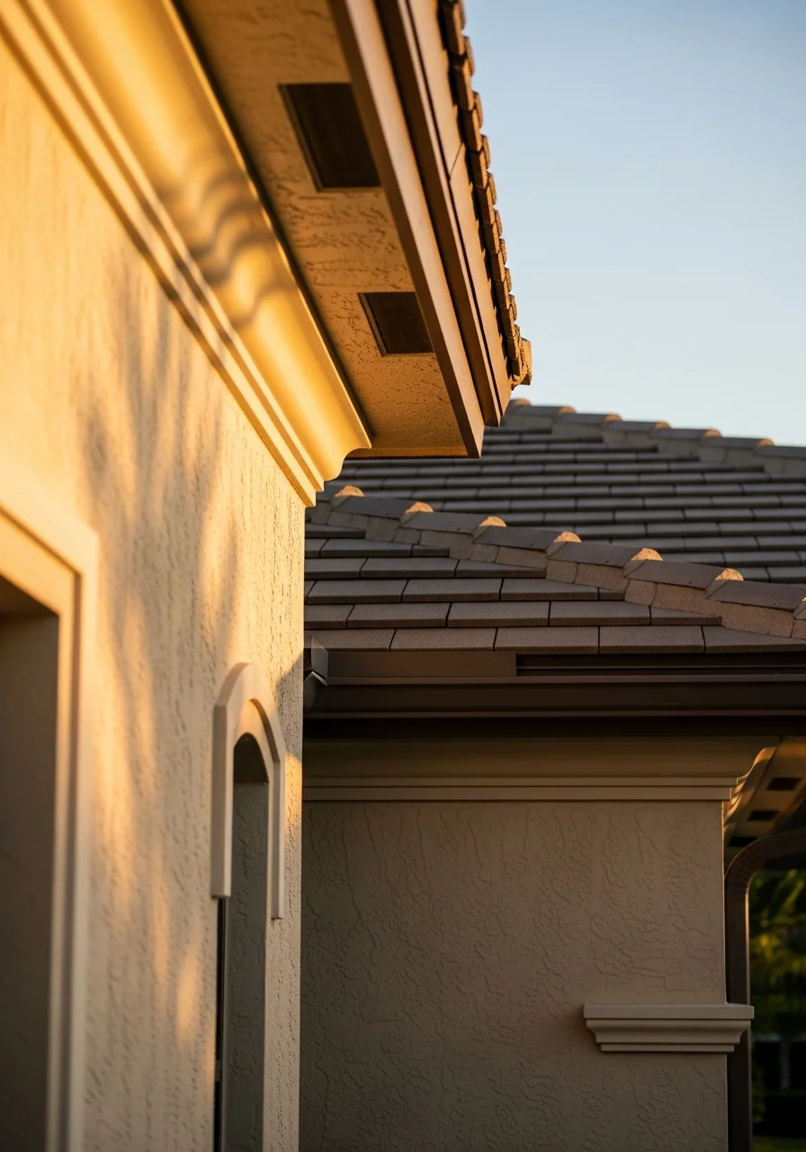 Detailed view of a Miami-Dade home's exterior showing quality finishes and local building standards.